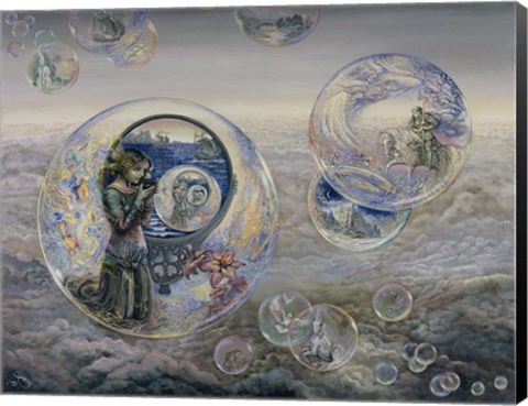 Framed Magical Mirror Bubbles Print