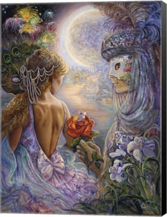 Framed Masque Of Love Print