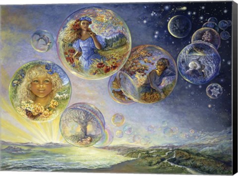 Framed Seasons Of Life - Bubbles Print