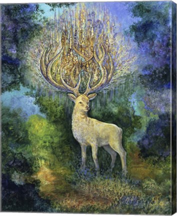 Framed White Hart Print