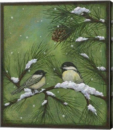 Framed Chickadee Print