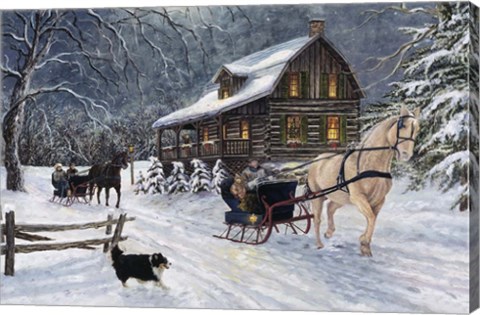 Framed Winter&#39;s Eve Print