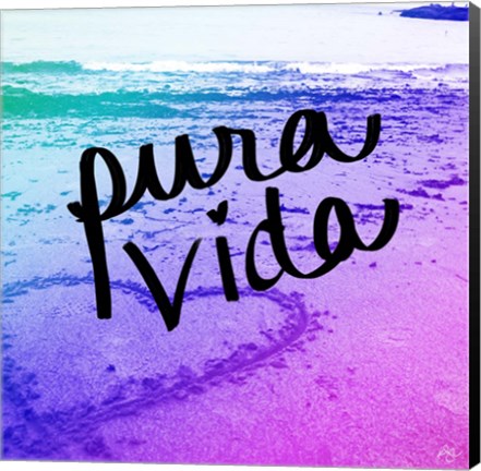 Framed Pura Vida Print