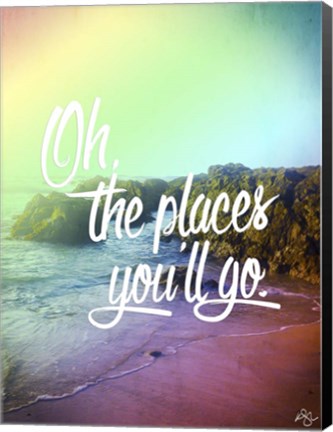 Framed place you&#39;ll go Print