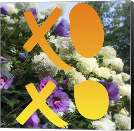 Framed XO Flowers Print