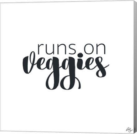 Framed Runs On Veggies Print