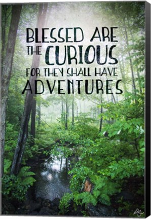 Framed Blessed are the Curious Print