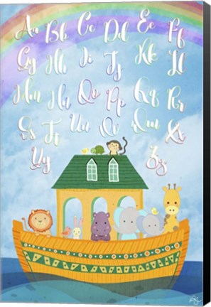 Framed Alphabet Ark Print