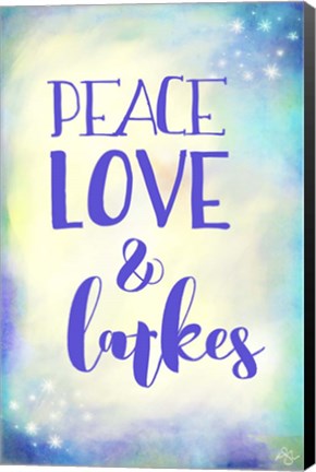 Framed Peace Love Latkes Print