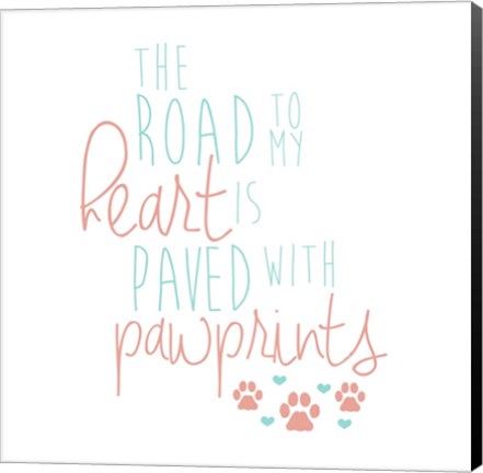 Framed Paved With Pawprints Print