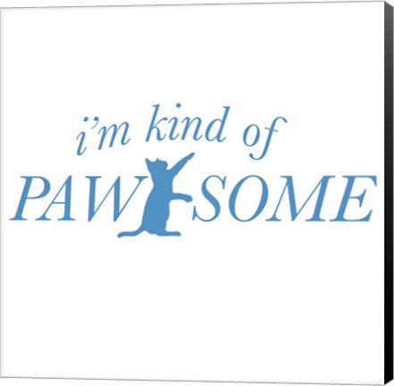 Framed Pawesome Cat Print