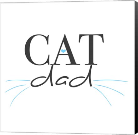 Framed Cat Dad Print