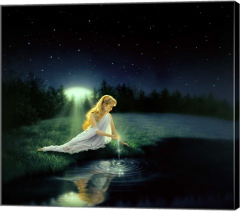 Framed Brilliant Waters Print