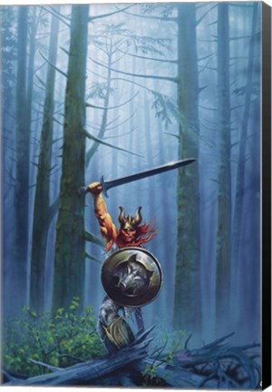 Framed King Of The Woods Print