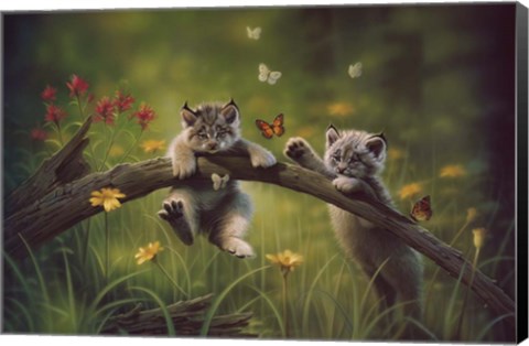 Framed Kittyland Print