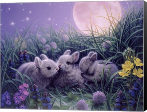 Framed Moon Babies Print