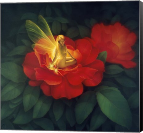 Framed Night Light - N Print