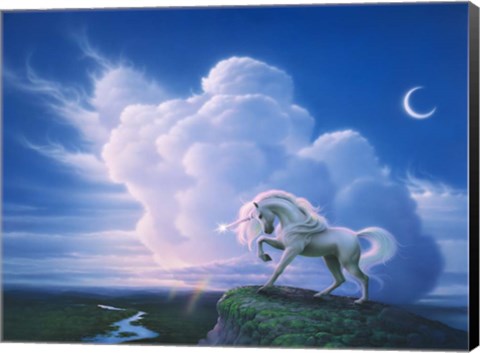 Framed Rainbow Unicorn Print