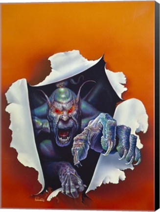 Framed Monster From The Other Side Print