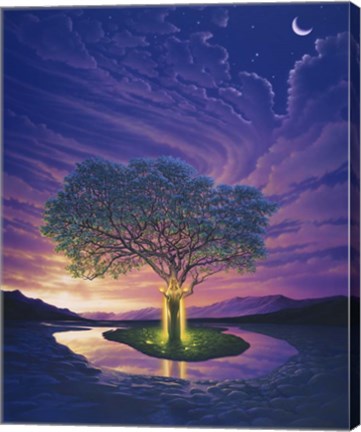 Framed Gaia, Earth's Angel Print