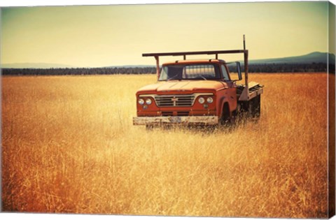 Framed Field Truck Print
