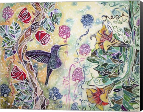 Framed Hummingbird Delight Print