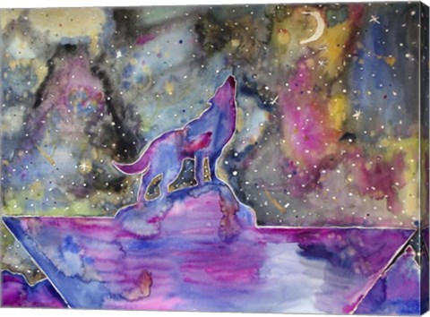 Framed Howl at the Moon Print
