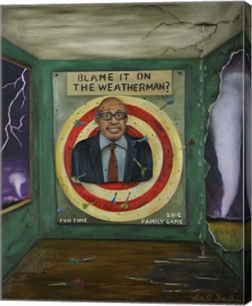Framed Blame It On The Weatherman Print