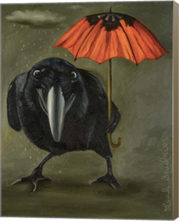 Framed Ravens Rain 2 Print