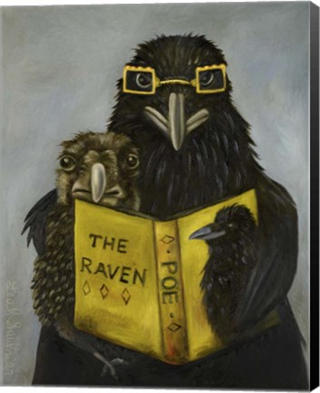 Framed Ravens Read Print
