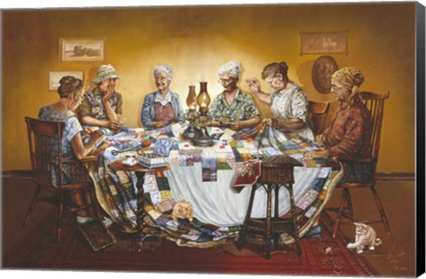 Framed Gossip Circle Print