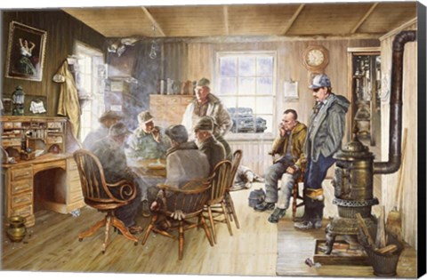 Framed Winter Work Print