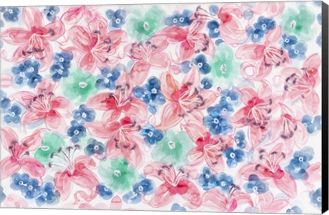 Framed Festive Flower Patterns I Print