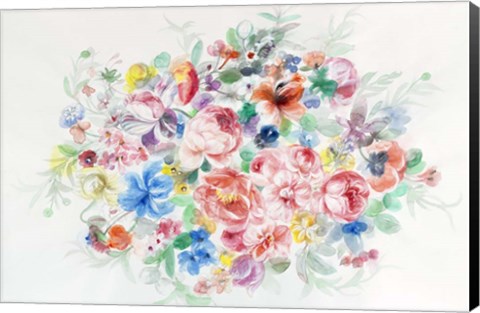 Framed Floral Arrangement II Print