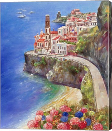 Framed Mediterranean Town II Print