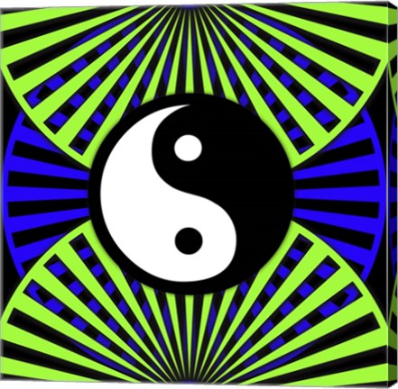 Framed Black Light Pattern 3 Print