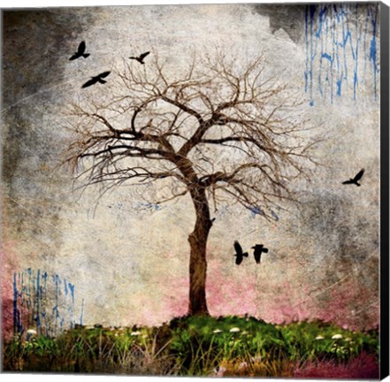 Framed Cottonwood Tree Part 8 Print