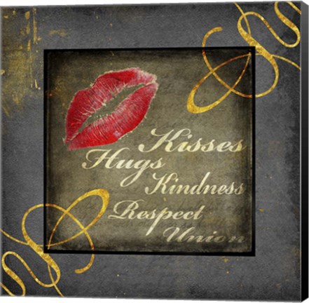 Framed Gold First Comes Love 2 Print