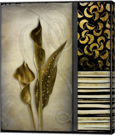 Framed Gold Lily 1 Print