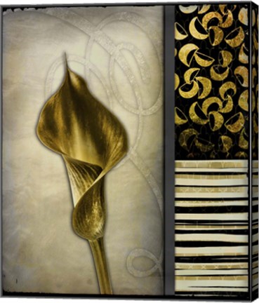 Framed Gold Lily 2 Print