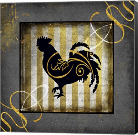 Framed Gold Welcome To Our Bistro Chicken 2 Print
