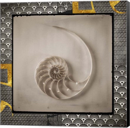 Framed Gold Sea Scape 2 Print