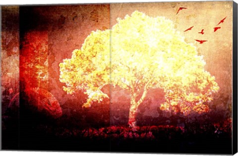 Framed July Tree 4 Print