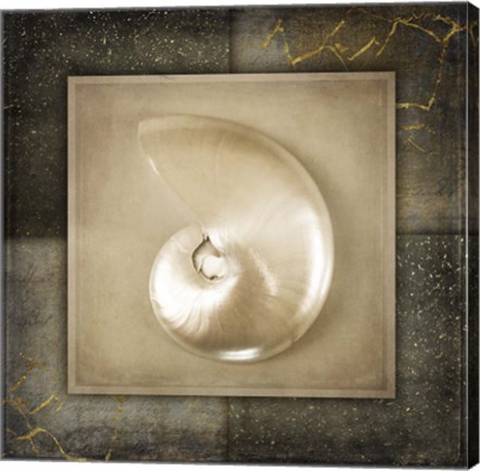Framed Light Gold Sea Warm 2 Print