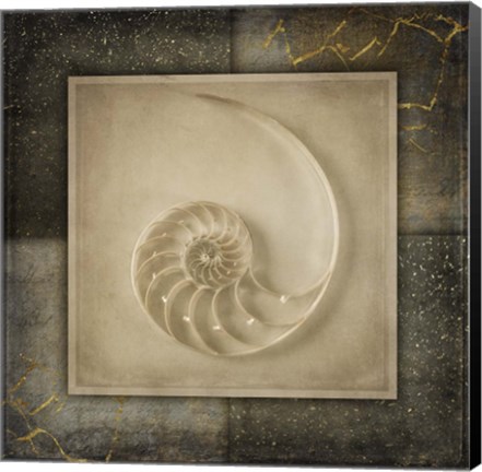 Framed Light Gold Sea Warm Print