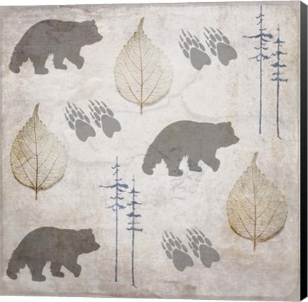 Framed Bear Lodge Pattern Print