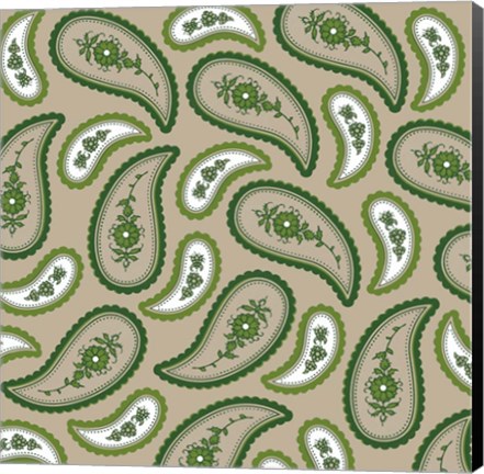 Framed Camo Paisley 1 Print