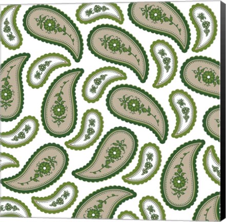 Framed Camo Paisley 3 Print