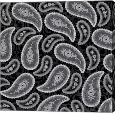 Framed Camo Paisley 4 texture 2 Print