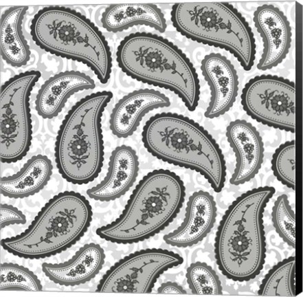 Framed Camo Paisley 4 texture 3 Print